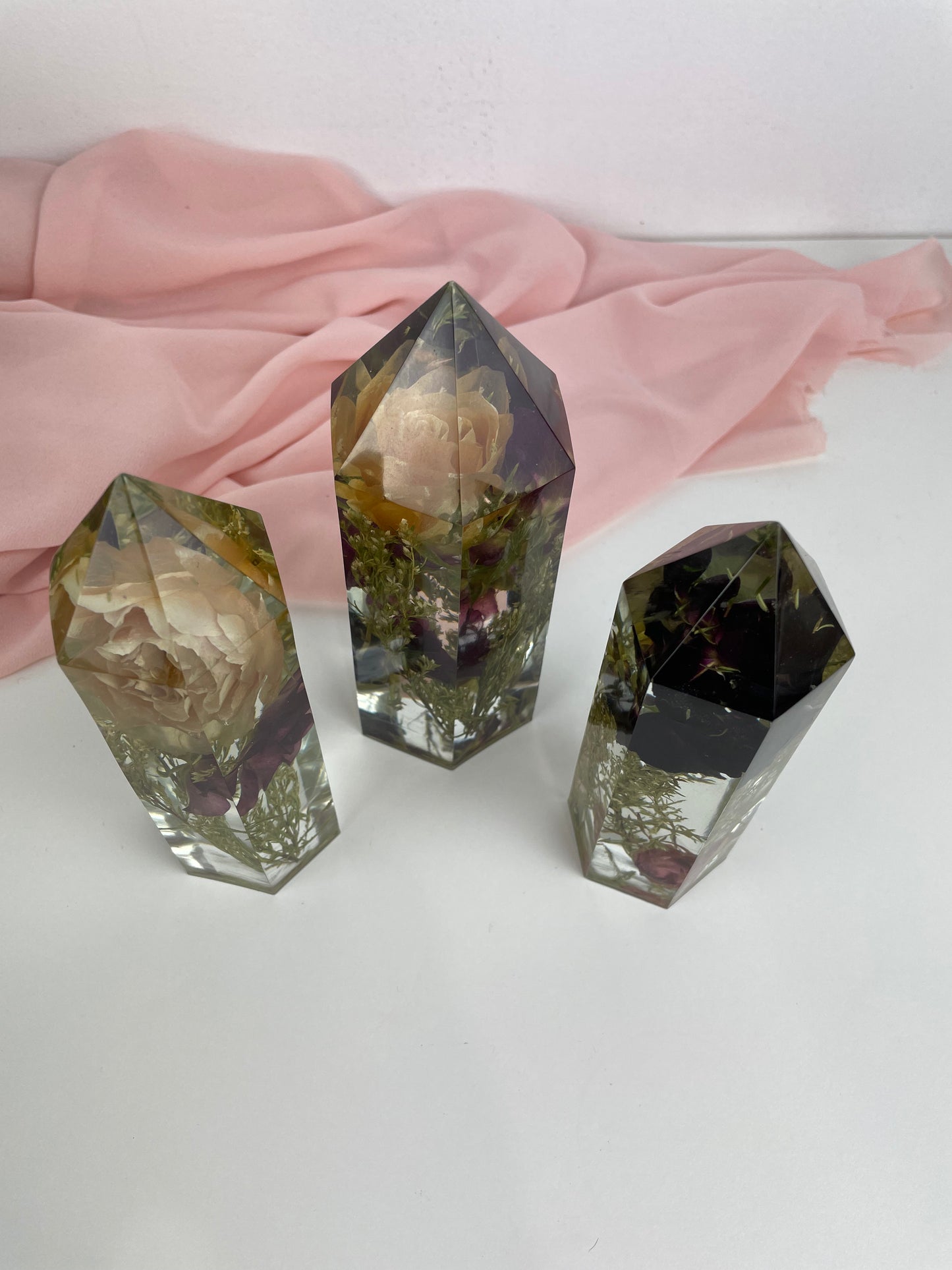 Flower Towers - set of three