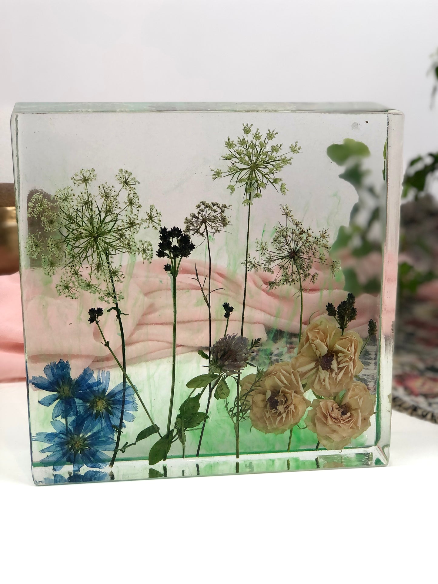 Resin Block Wild florals