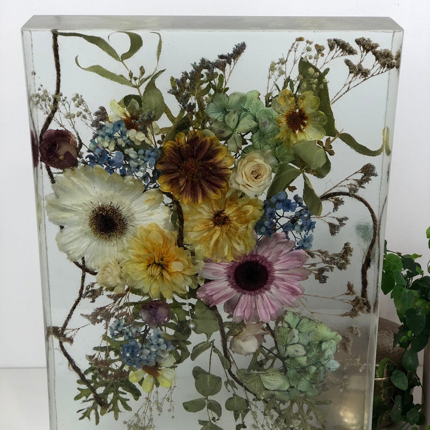 Resin Block Gerbera resin bouquet