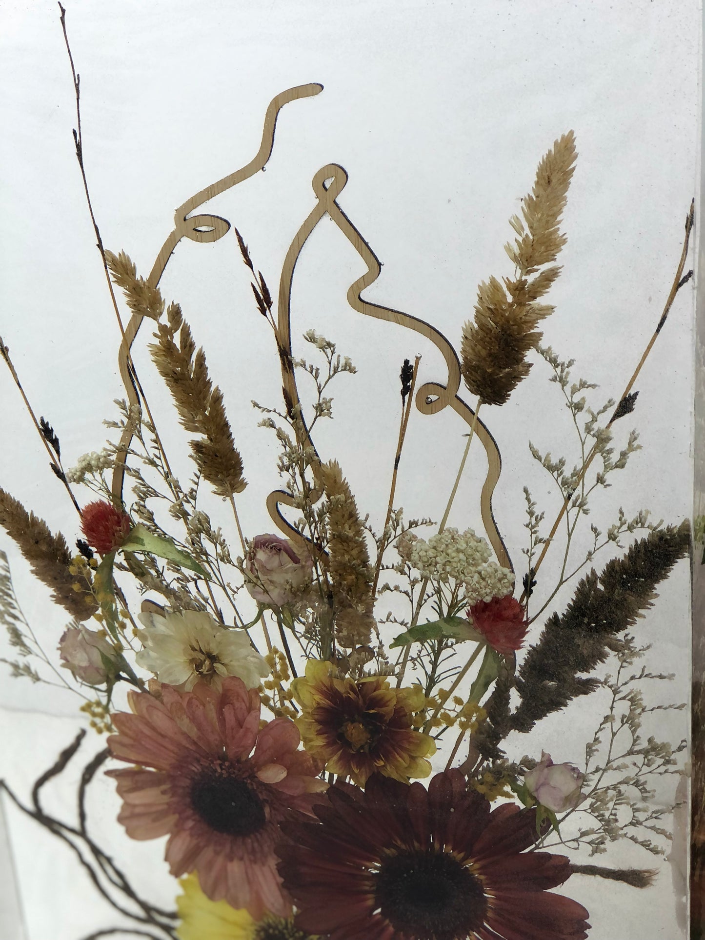 Resin Block Gerbera puriri resin bouquet