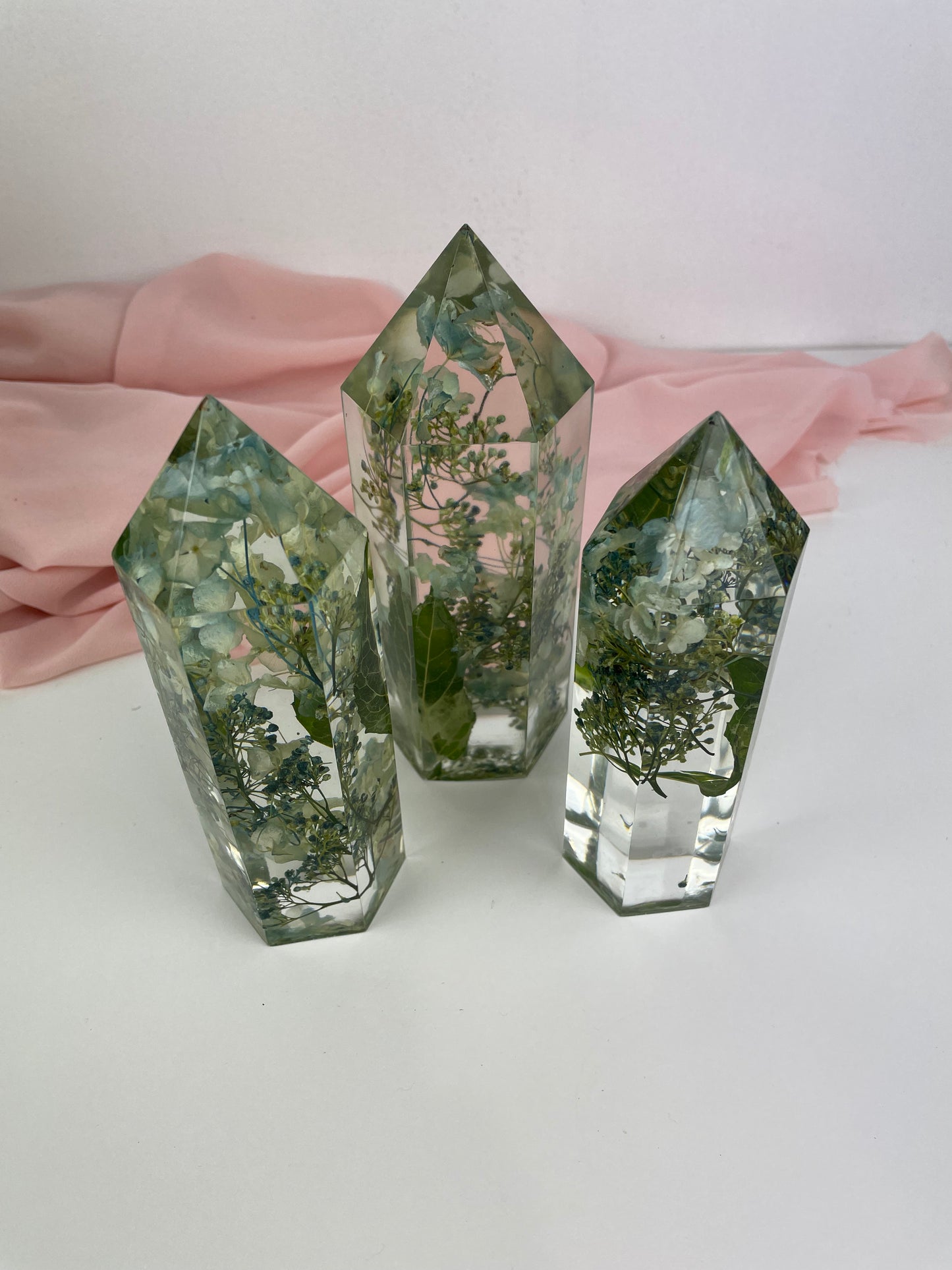 Flower Towers - set of three