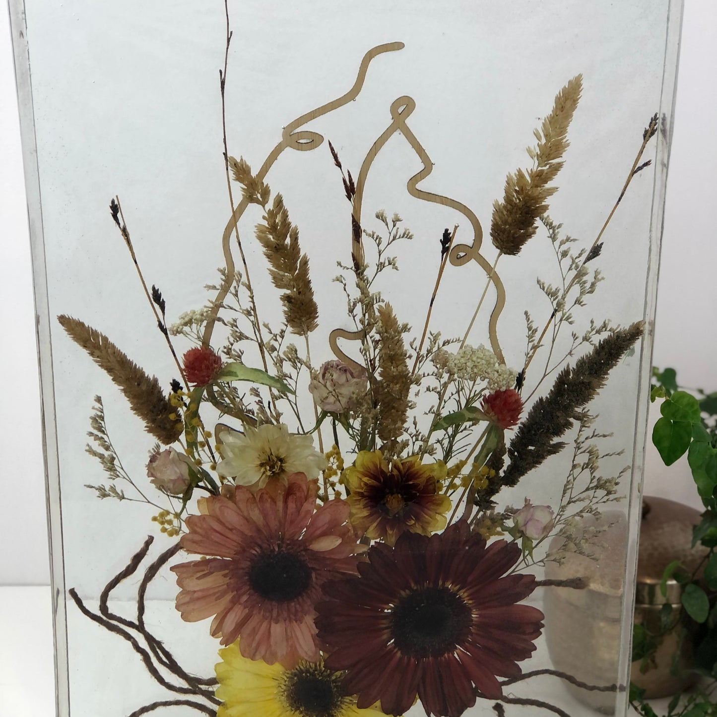 Resin Block Gerbera puriri resin bouquet