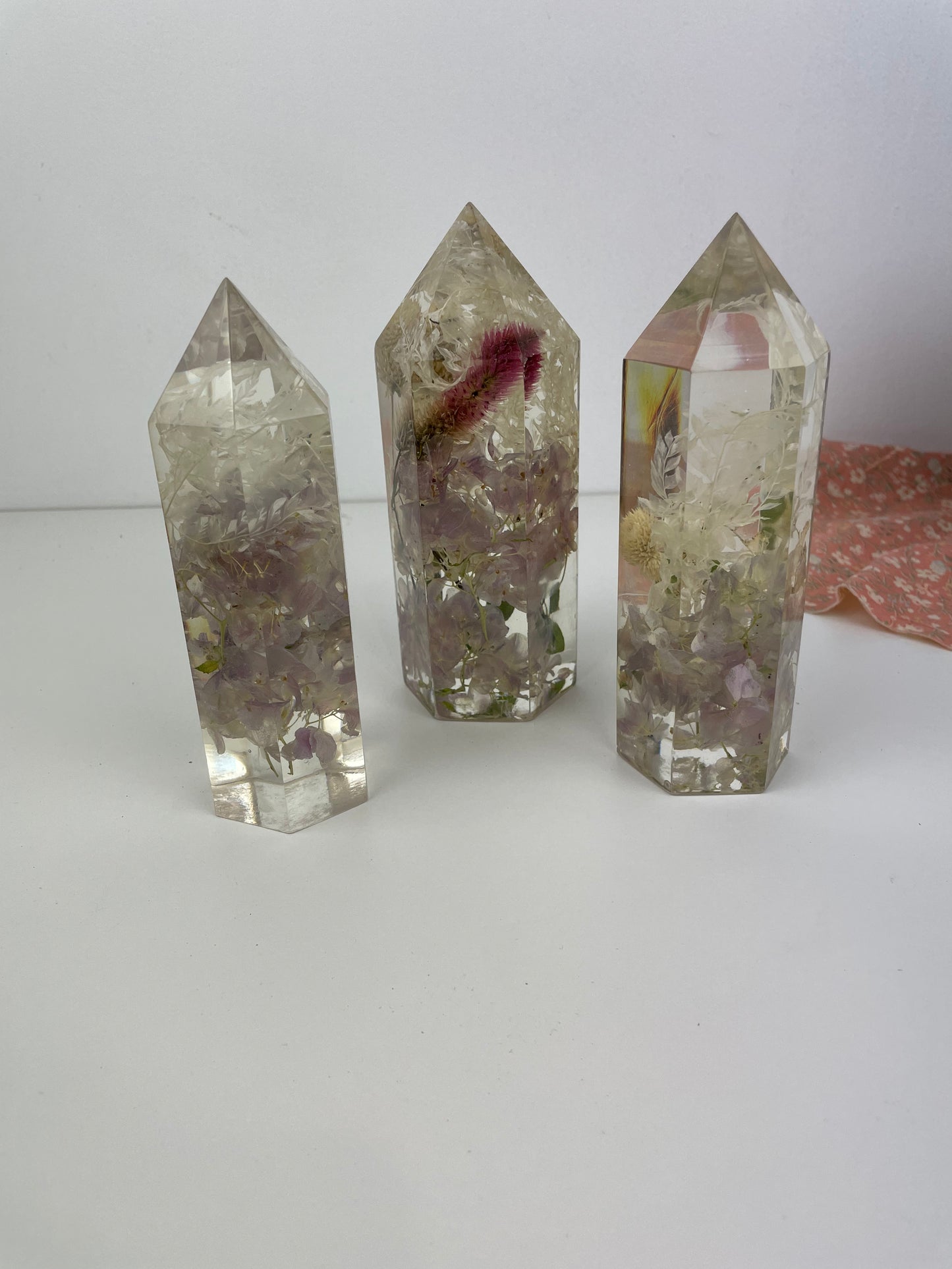 Flower Towers - set of three