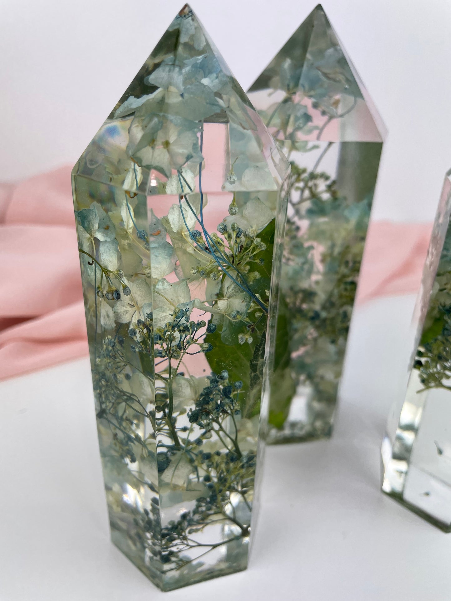 Flower Towers - set of three