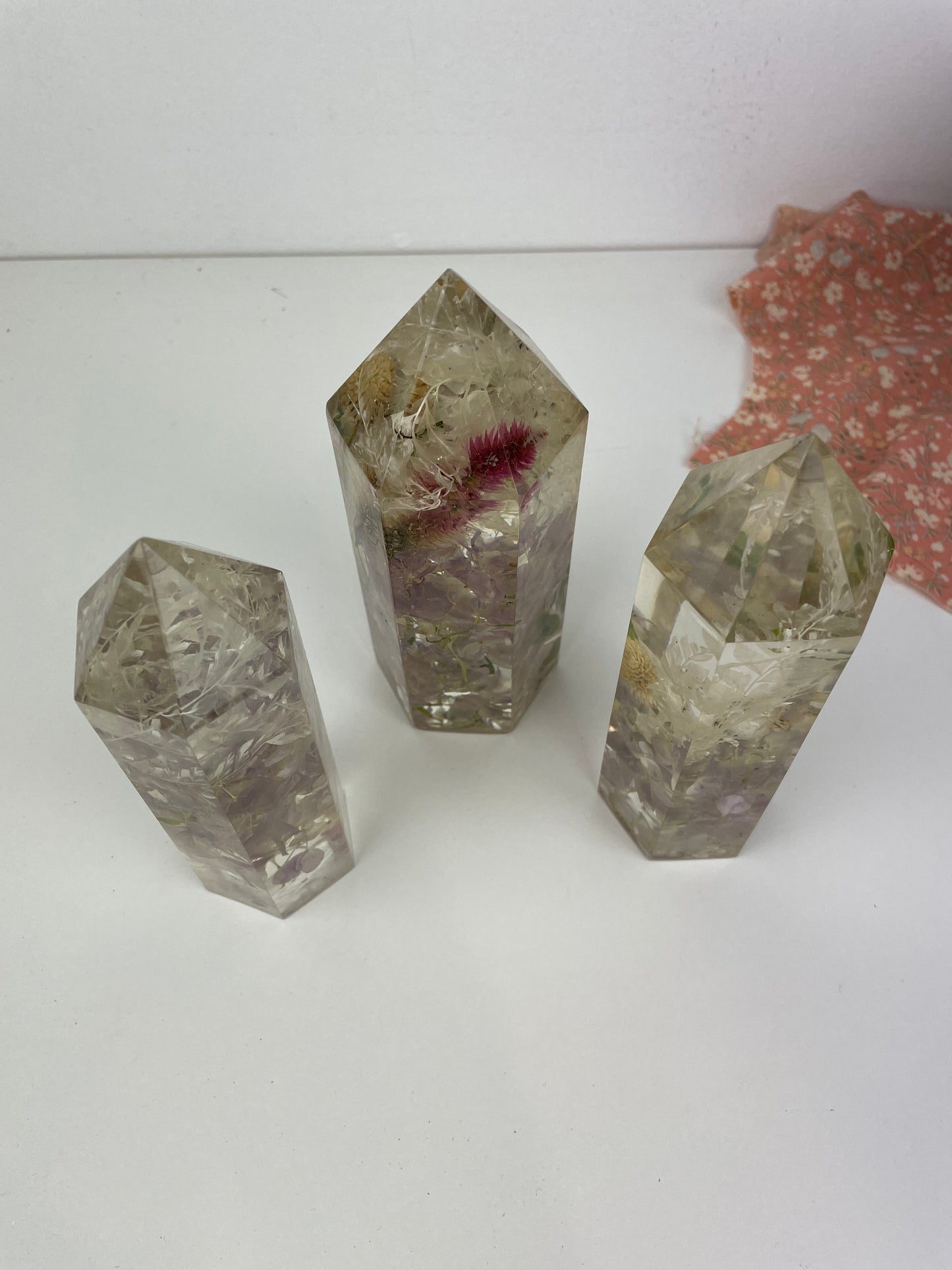 Flower Towers - set of three