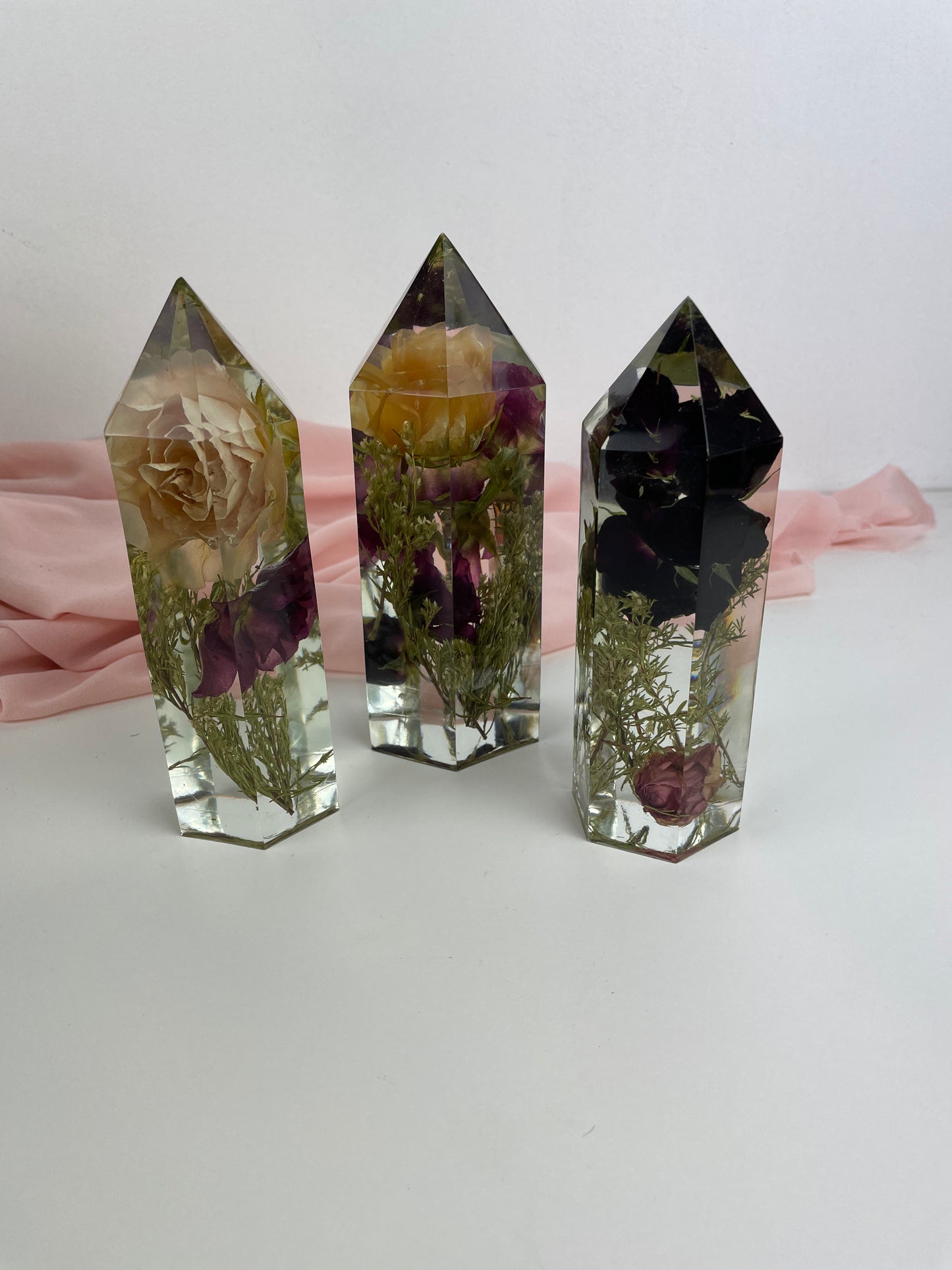 Flower Towers - set of three