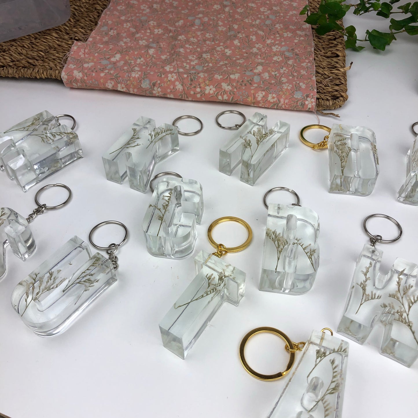 Key Rings Floral Letter