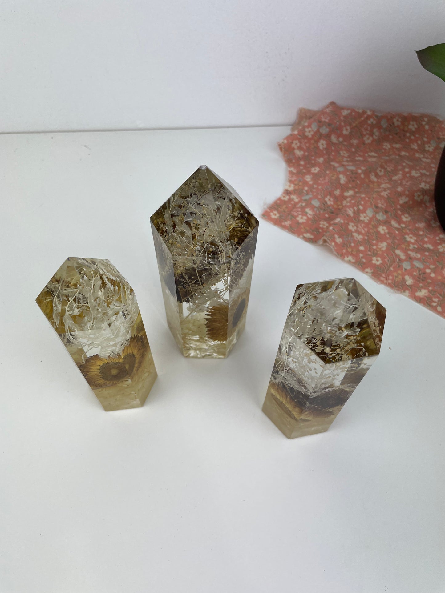 Flower Towers - set of three