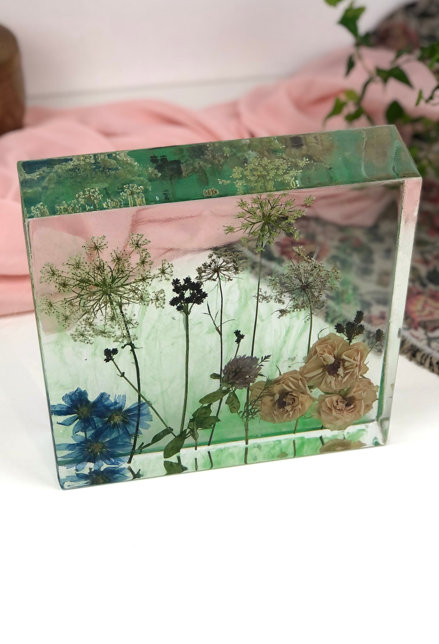 Resin Block Wild florals
