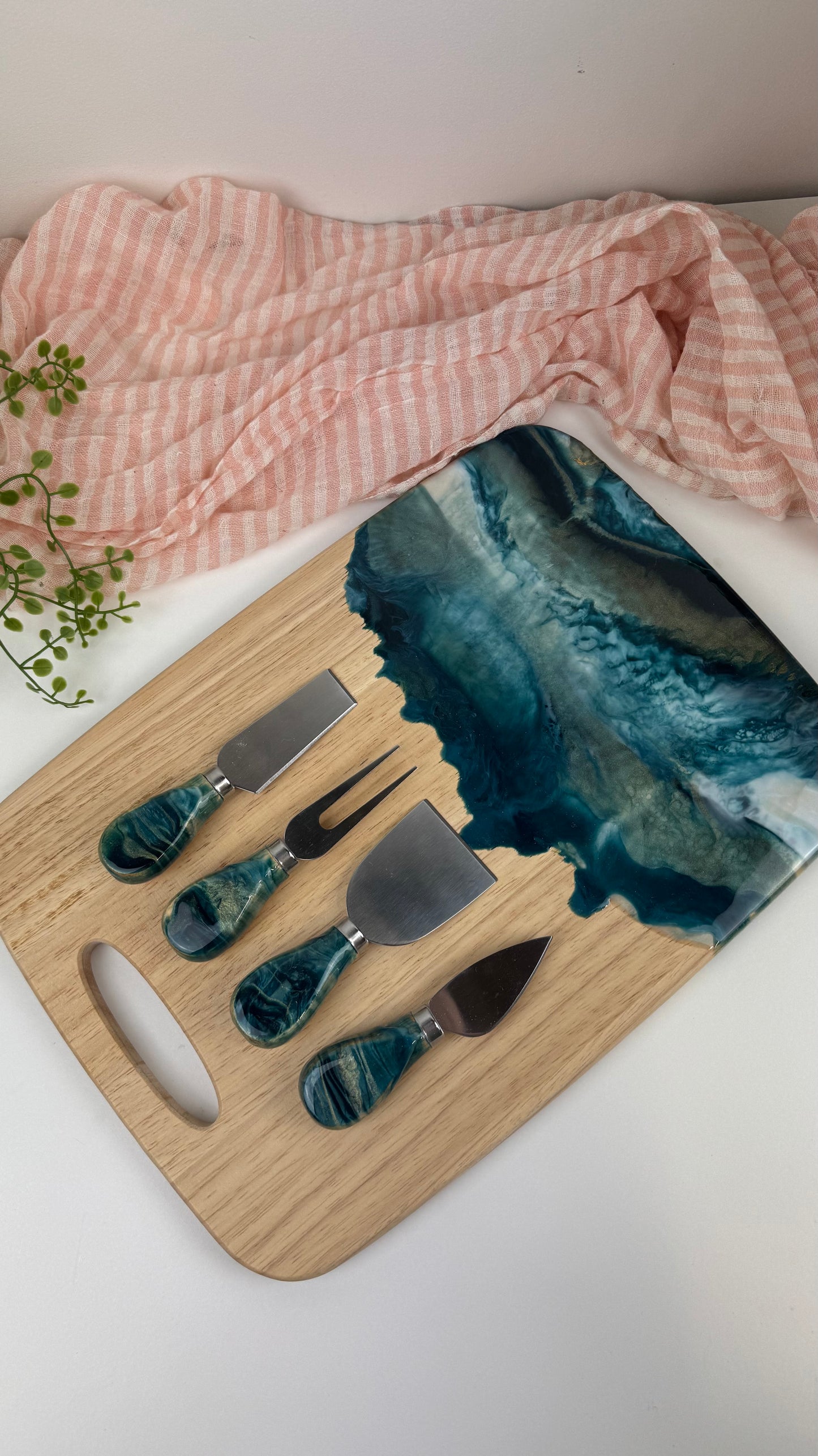 Wooden Board and cheese knife sets