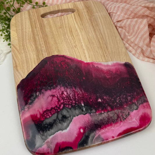 Wood board - Assorted boards in red and black