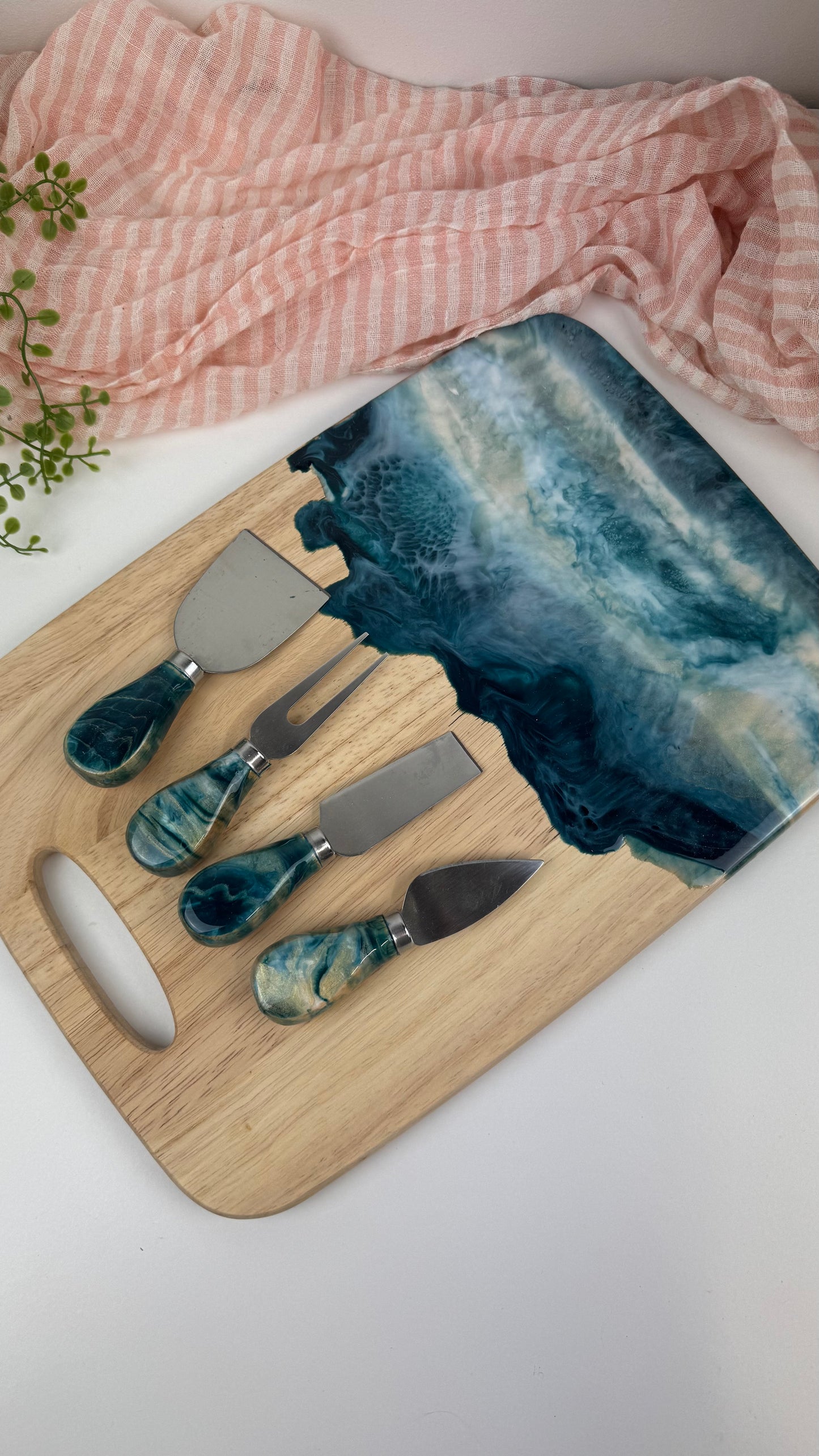 Wooden Board and cheese knife sets