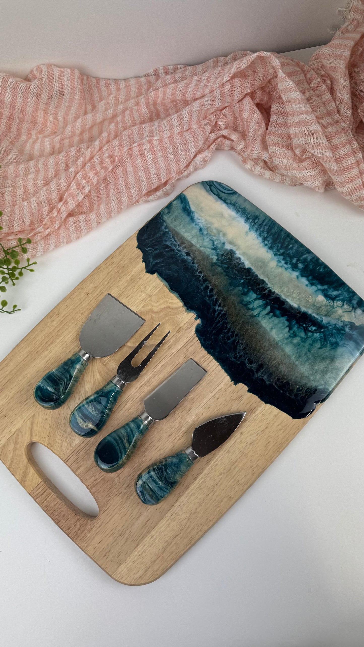 Wooden Board and cheese knife sets