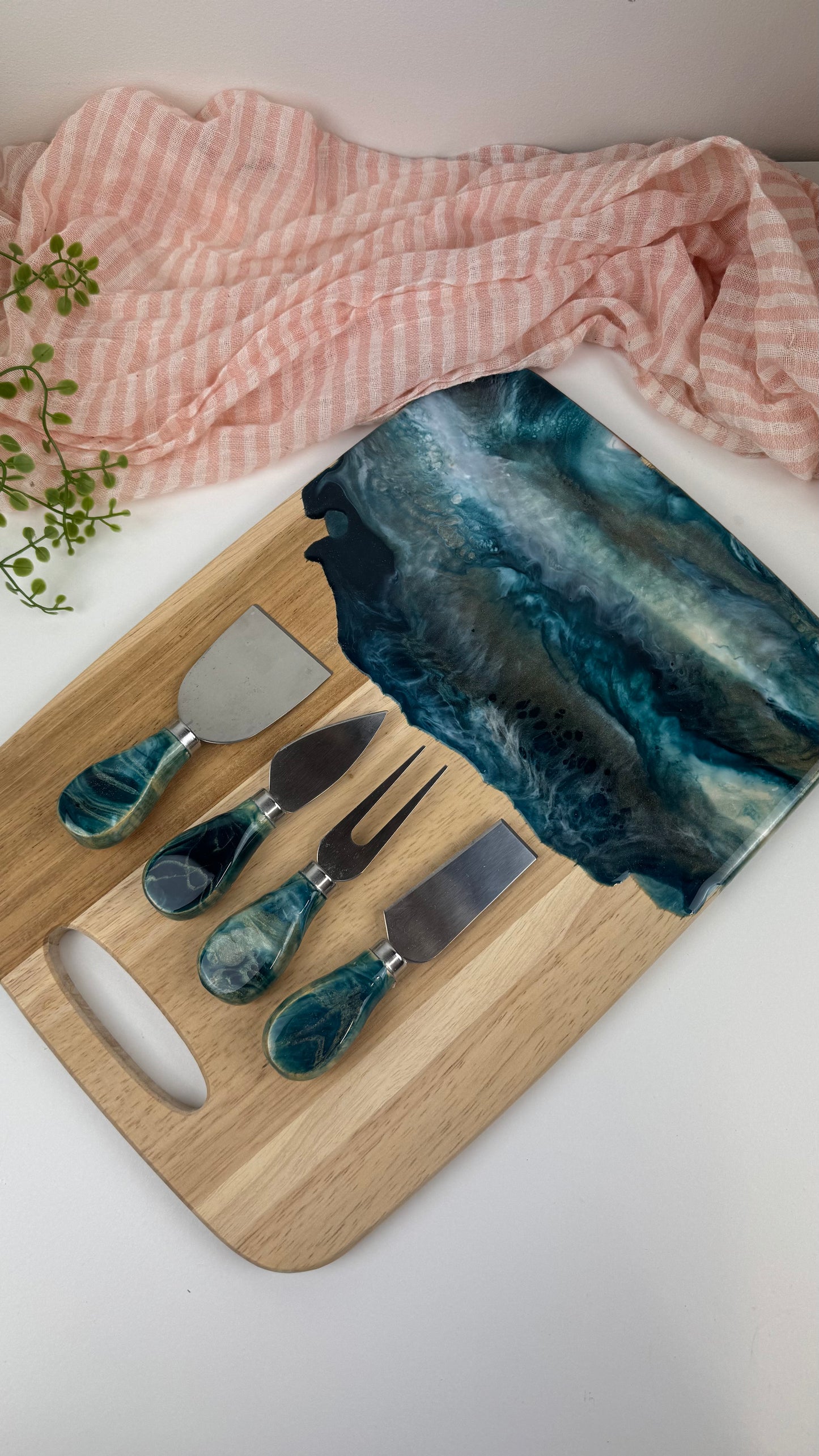 Wooden Board and cheese knife sets