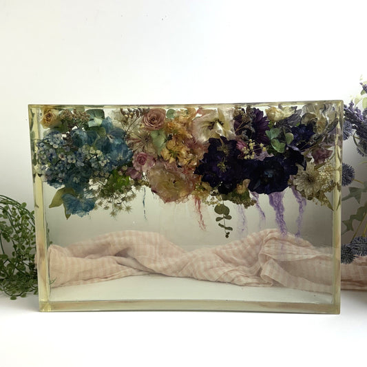 Resin Block 400mmx275mm Floral Art