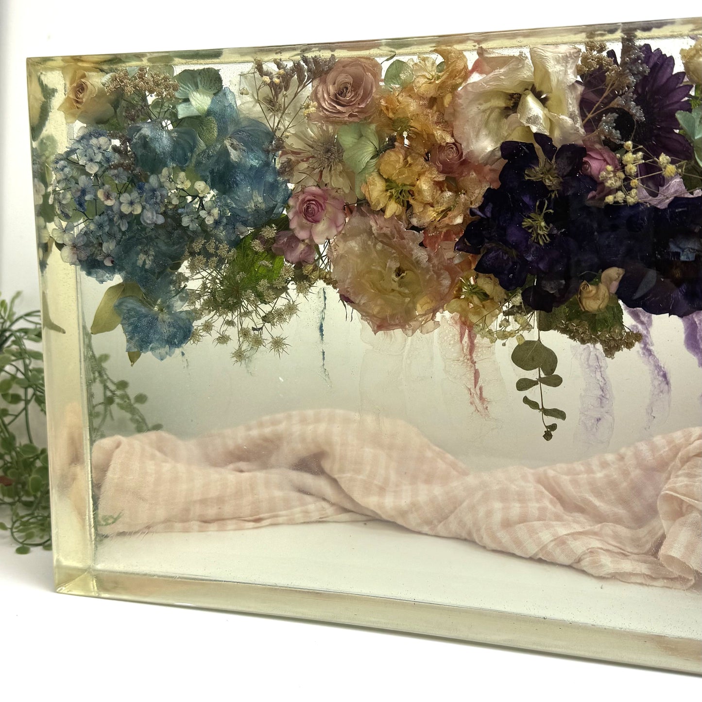 Resin Block 400mmx275mm Floral Art