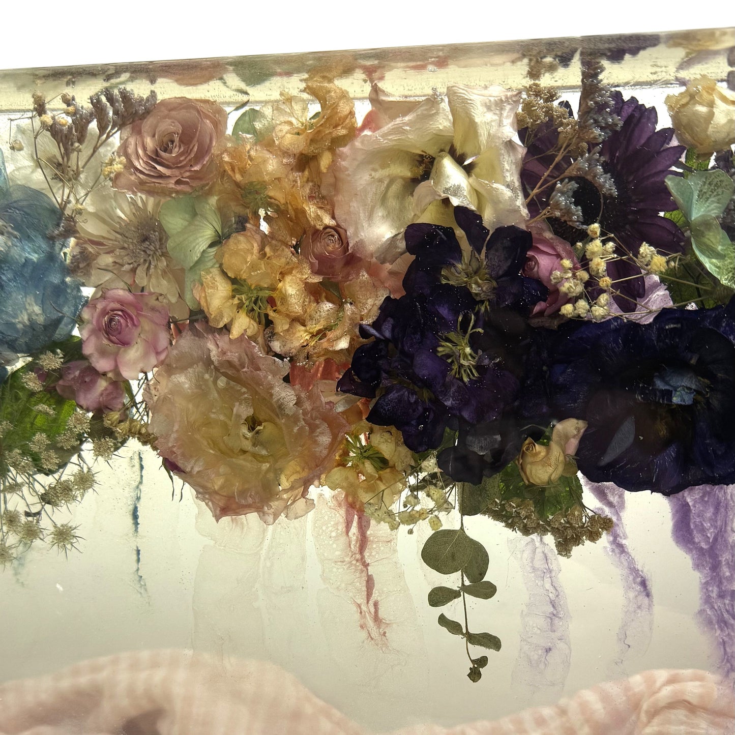 Resin Block 400mmx275mm Floral Art