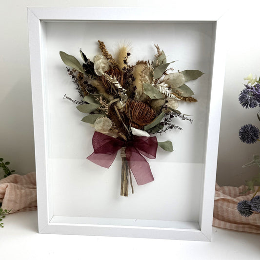 Floral shadow box 305mmx380mm