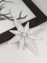 Load image into Gallery viewer, Star white with pale pink glitter
