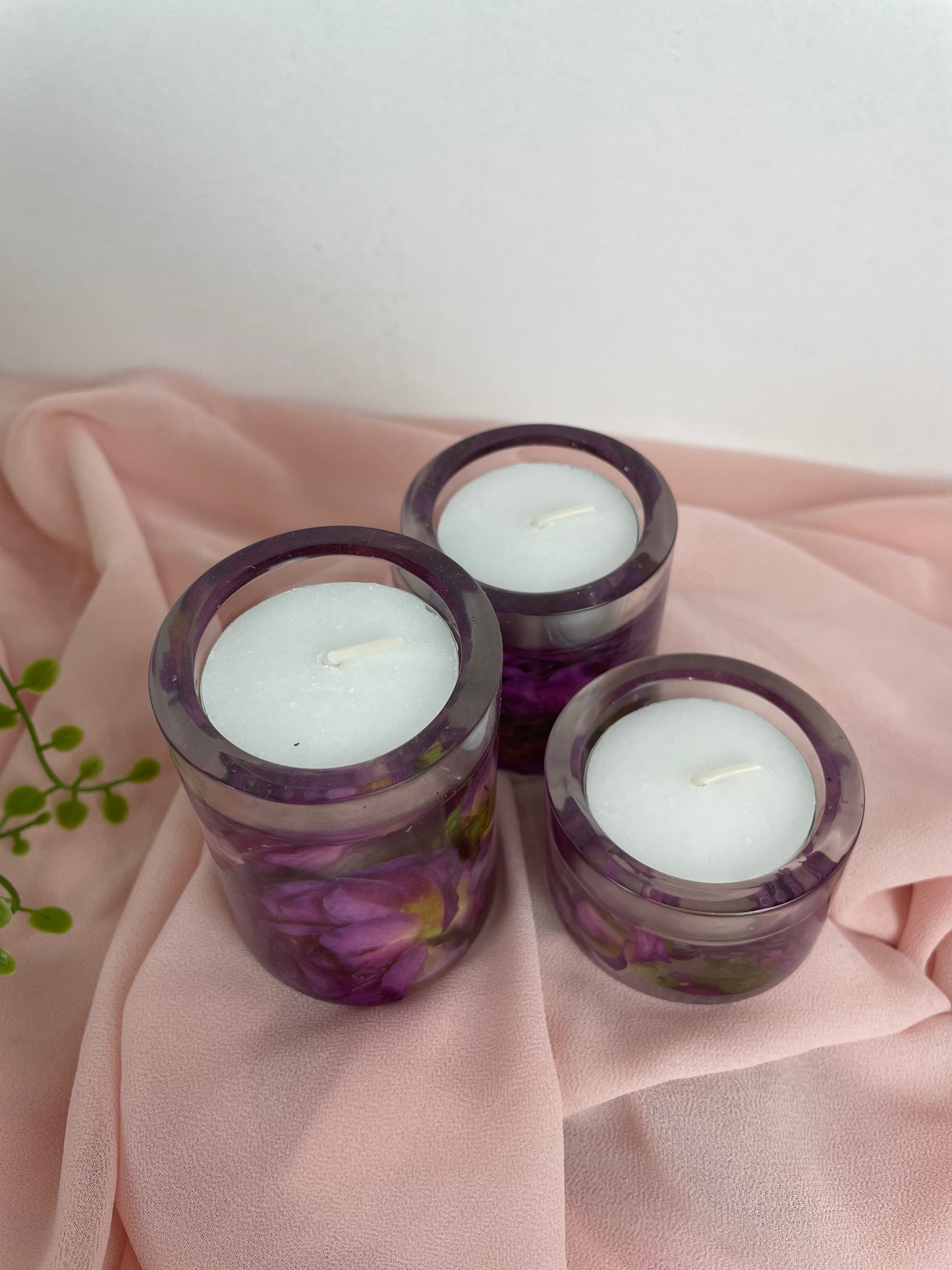 Candle holders set of three