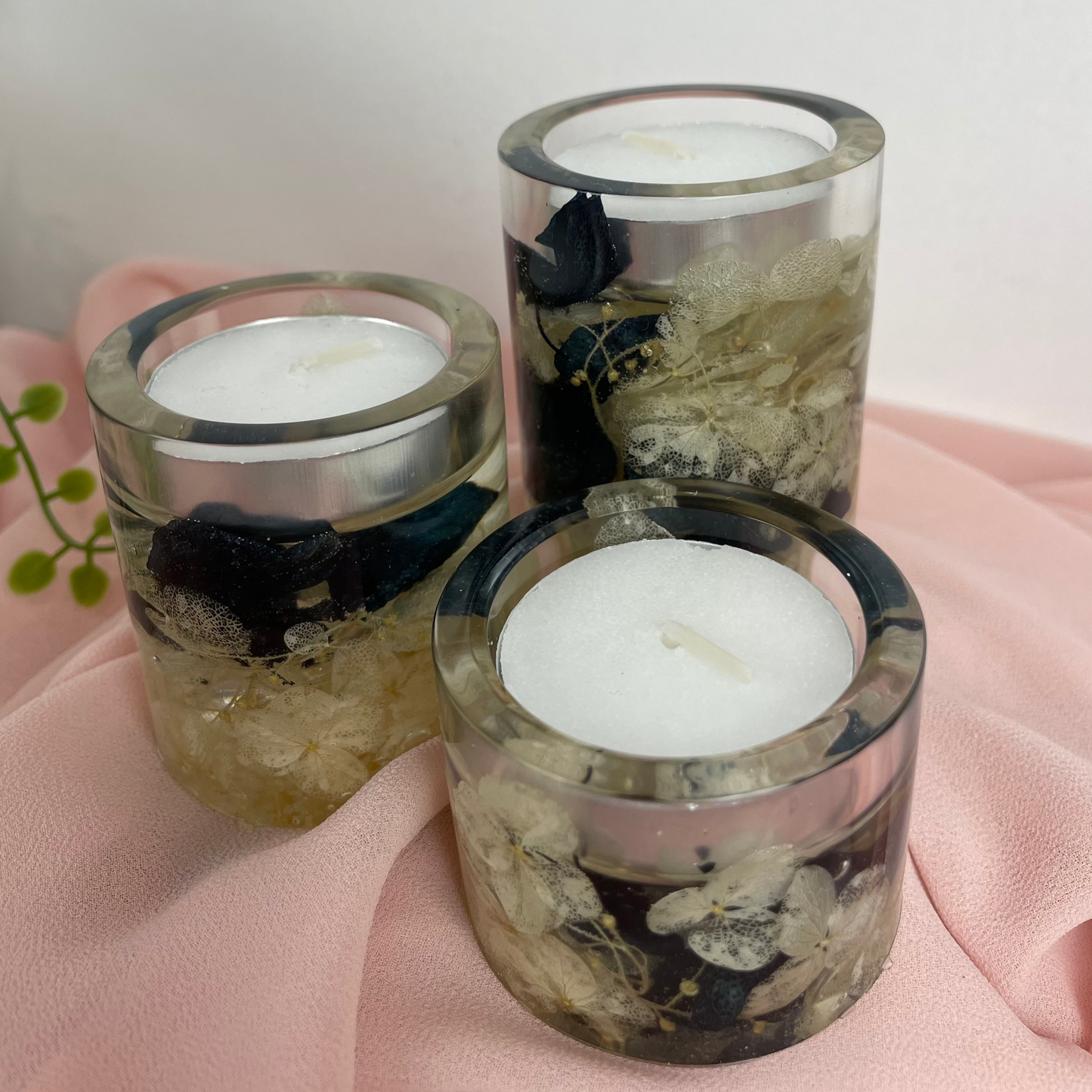 Candle holders set of three