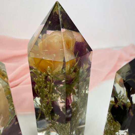 Flower Towers - set of three