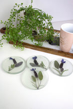 Load image into Gallery viewer, Pressed flower round coasters
