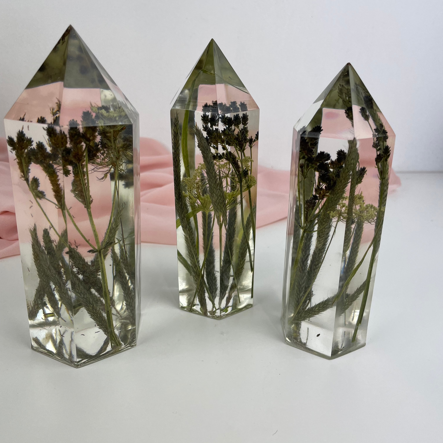 Flower Towers - set of three