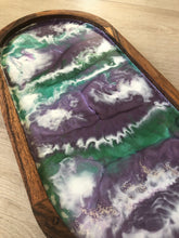 Load image into Gallery viewer, Resin art Wooden tray
