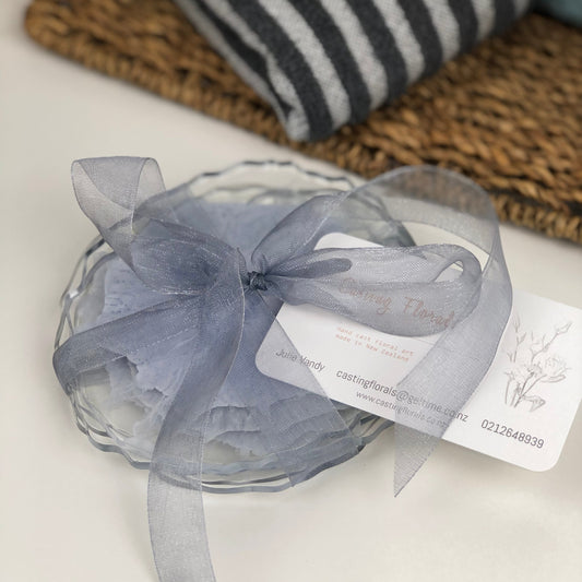 Coasters Geode Sparkly blue and white splodge
