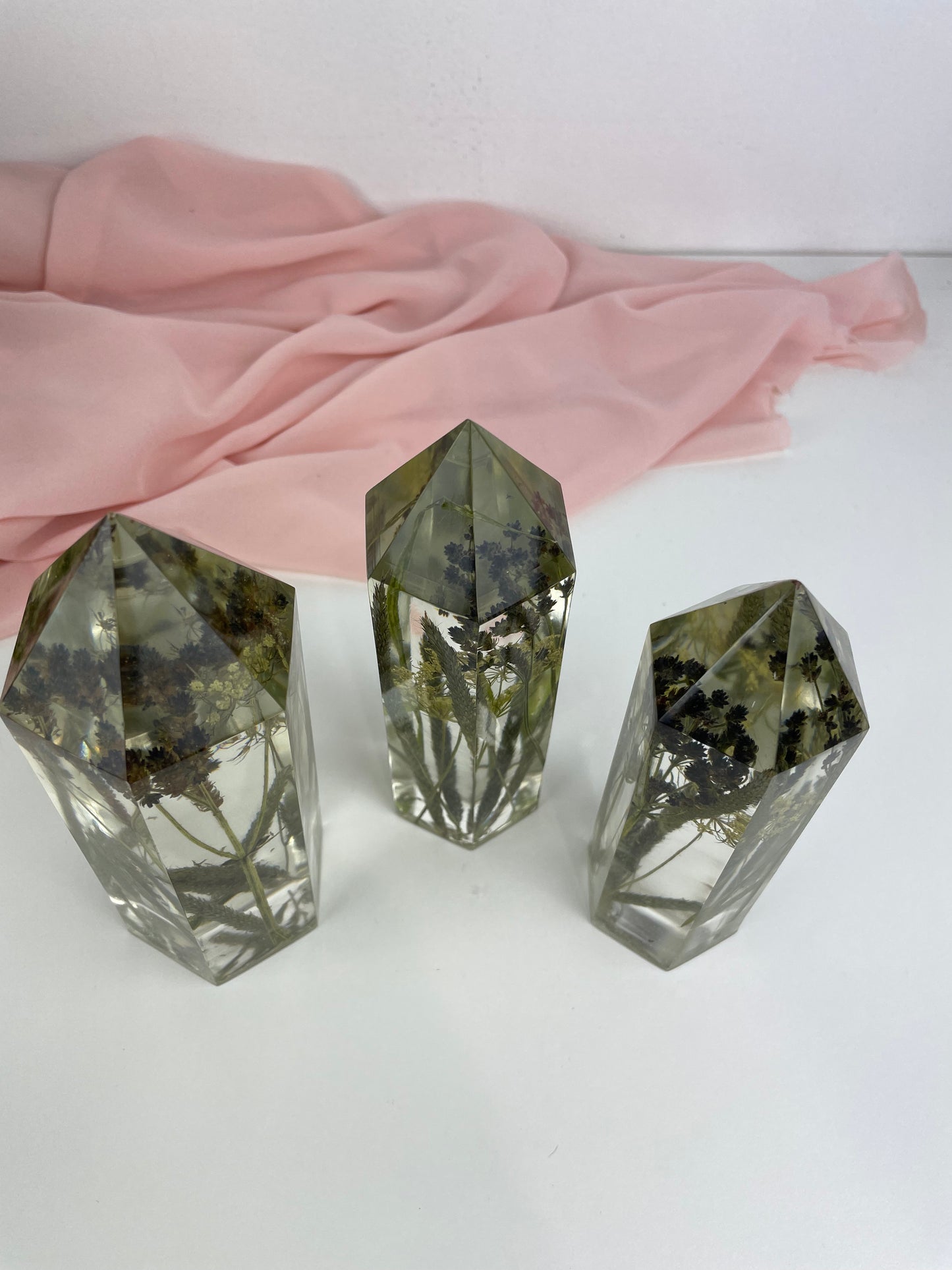 Flower Towers - set of three