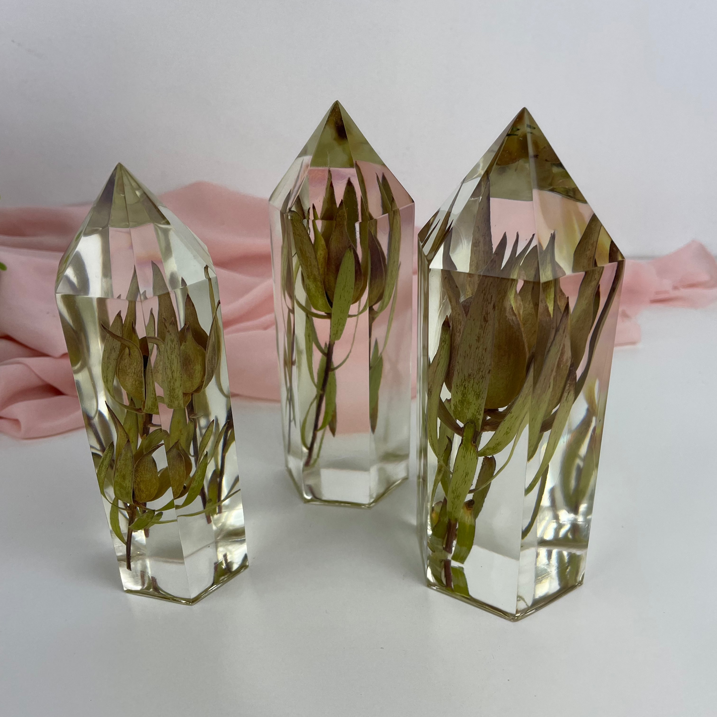 Flower Towers - set of three