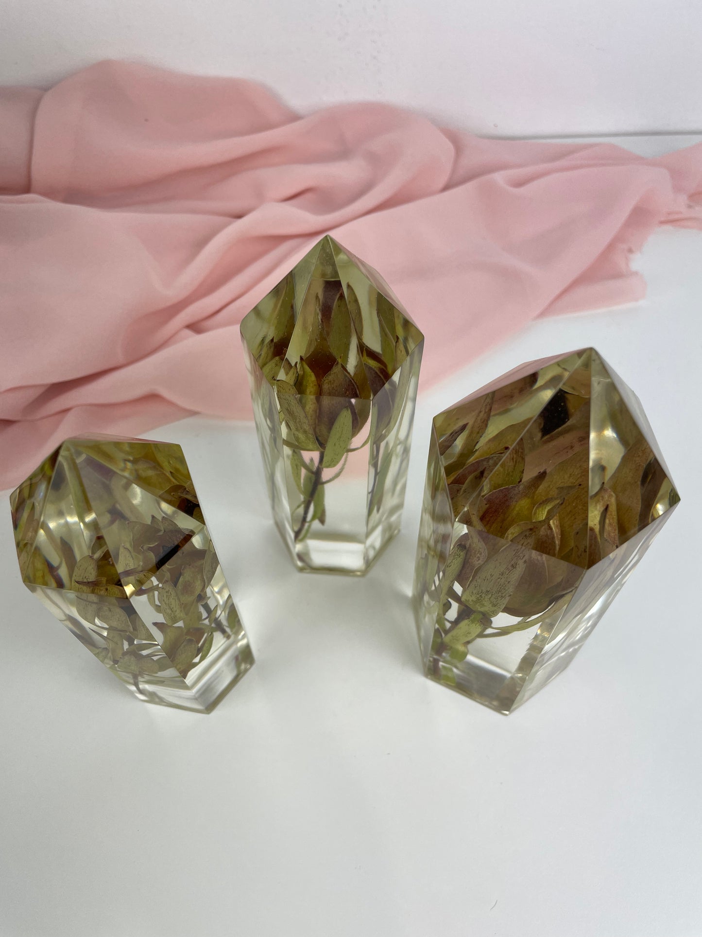 Flower Towers - set of three