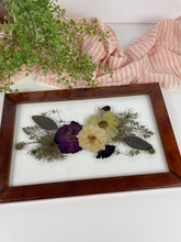 Load image into Gallery viewer, Pressed Flower wall hanging
