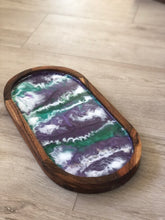 Load image into Gallery viewer, Resin art Wooden tray
