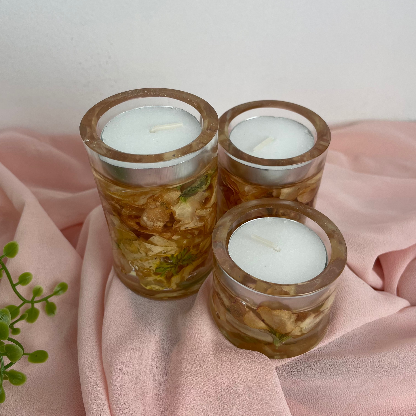 Candle holders set of three