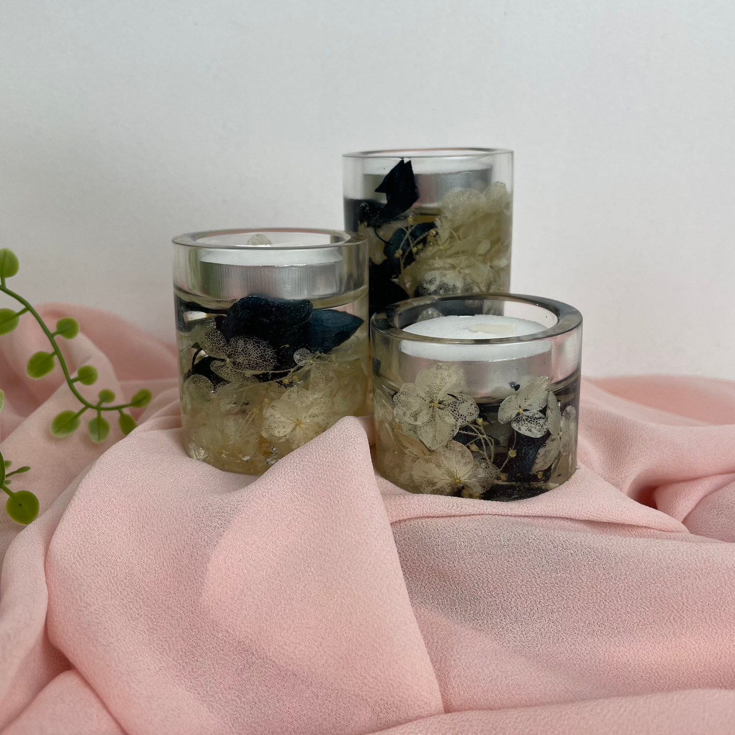 Candle holders set of three