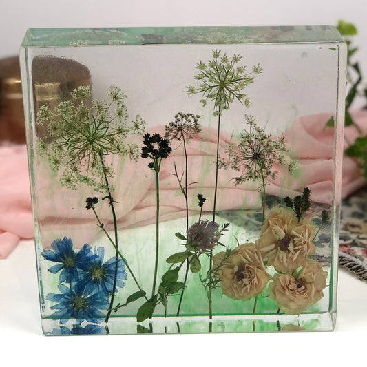 Resin Block Wild florals